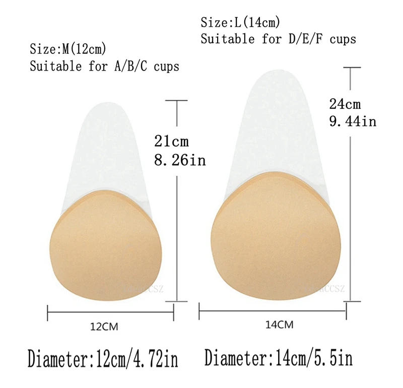 Description Picture 5 of itemInvisible Bra Lift Push Up Silicone Underwear for Big Brest Wedding Sticky Adhesive Transparent Straps Backless Bralette Lingeri