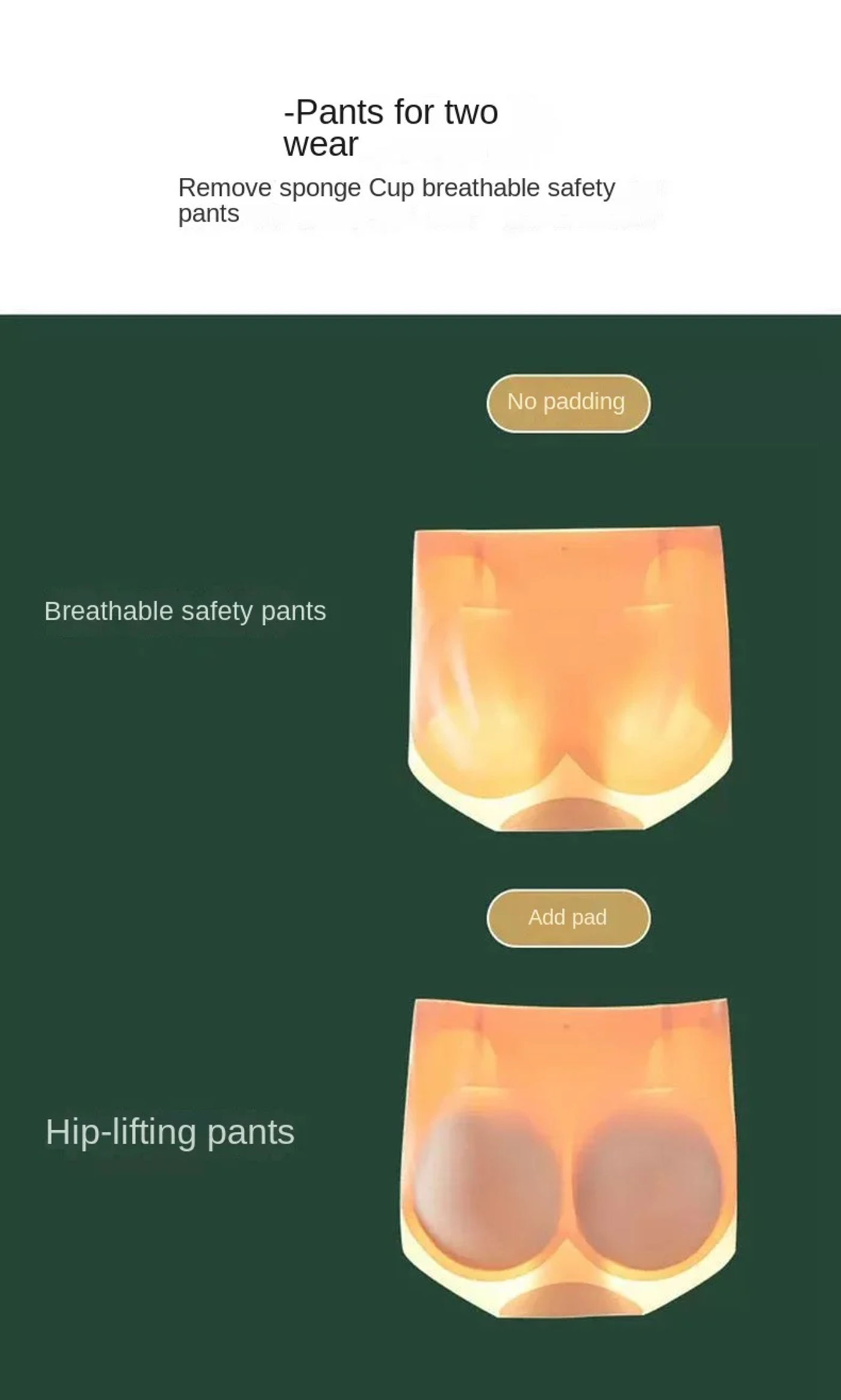 Description Picture 4 of itemSummer Seamless Bodyshaper Panties Silicone Hip and Raises Butt Pads Push Up Briefs Big Ass Bum Lifter Sexy Buttocks Lingerie