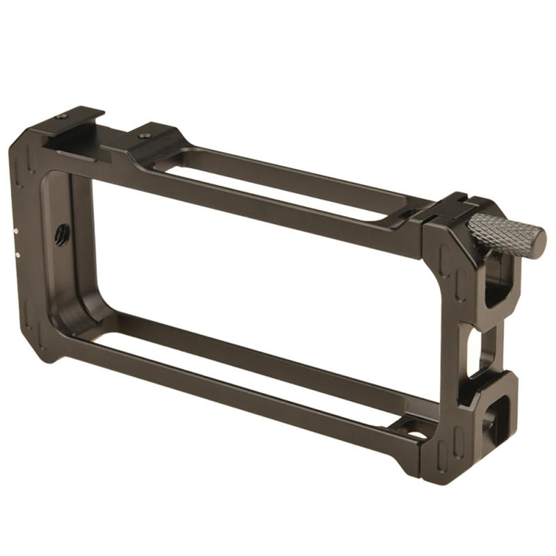 Description Picture 6 of itemFor Insta360 ONE X2 Camera Cage with Cold Shoe Magnetic Mount Metal Expansion Frame Case for Insta360 X3 Camera Accessories