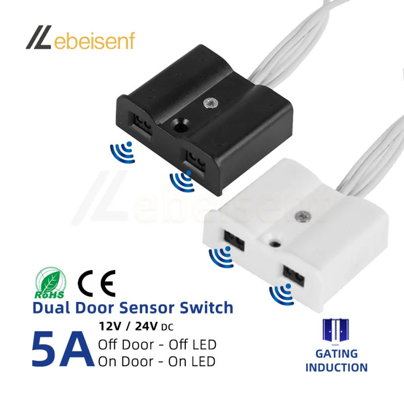 Description Picture 2 of itemDC12-24V Door Switch Double Sensor IR Proximity Switch Open Door ON Close Door OFF Good for Close Wine Cabinet Wardrobe