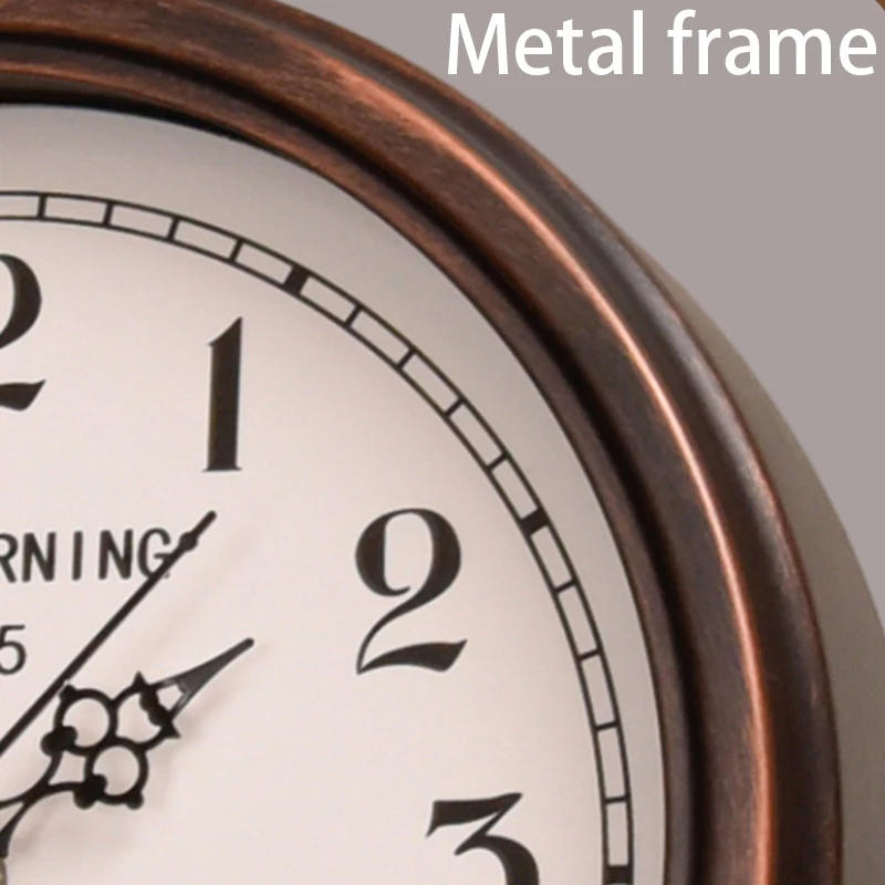 Description Picture 6 of itemVintage Clock Bedroom Silent Mechanism Table Clocks Creative Desktop Decoration Clock Nordic Interior Bedside Table Clocks