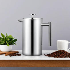 French Press Pot Filter Press Hand-made Coffee Pot Stainless Steel High Quality Double Walled Insulated 350ml/800ml/1000ml