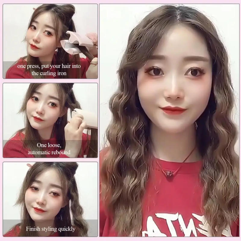 Description Picture 2 of item26 MM Hair Curling Iron Ceramic Professional Triple Barrel Hair Curler Egg Roll Hair Styling Tool Hair Styler Wand Curler