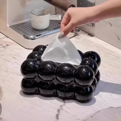 Cloud Design Tissue Boxes Storage Napkin Holder Paper Case Organizer Ornament Craft Desktop Tissue Holder Kitchen Tissue Box