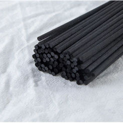 100PCS L19/22/24/25/30/40cm Black Fiber Rattan Sticks Essential oil Reed Diffuser Sticks 3mm for Home Decoration Air freshener