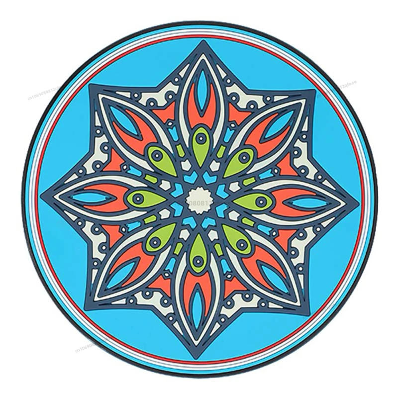 Description Picture 6 of itemSilicone Hot Pot Pads for Kitchen Round Trivets for Dining Table Cooking Potholders Art Mats Heat Resistant Pot Holders Coaster