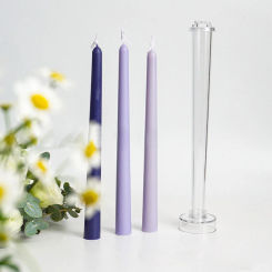 Cylindrical Circanic Candle Mold Candlestick Pole Mold DIY Make Candles Acrylic Mold 26X5CM Wedding Birthday Party Candle