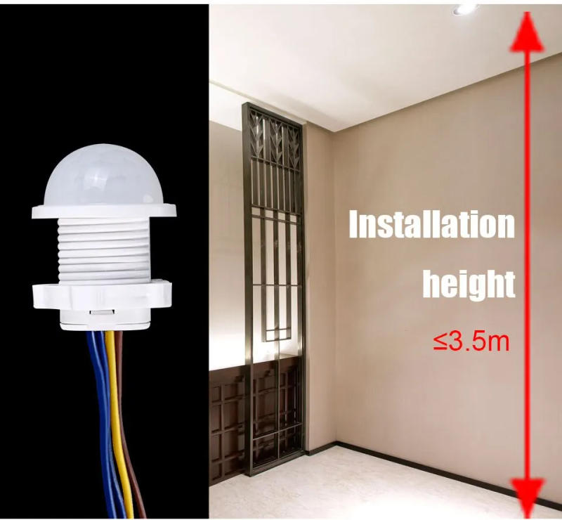 Description Picture 5 of item2PCS Smart PIR Sensor Detector Switch 110V 220V Human Body Infrared Motion Sensor Indction Auto On Off Light Switches