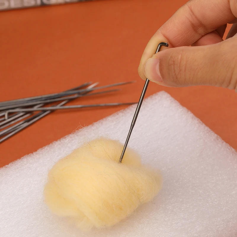 Description Picture 6 of item100pcs 4 Size Felt Tool Kit Wool Felt Needle Needle Starter Beginners DIY Craft Needlework Poke Needle Felting with Bottle