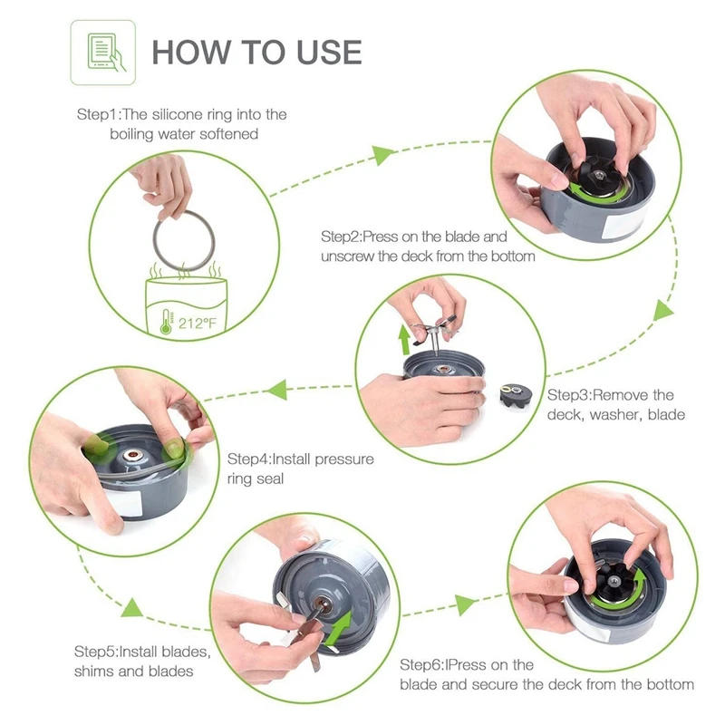 Description Picture 6 of itemReplacement Gasket with Lip for Nutribullet Blender Part, 2 Pack Speed Blender Compatible Part