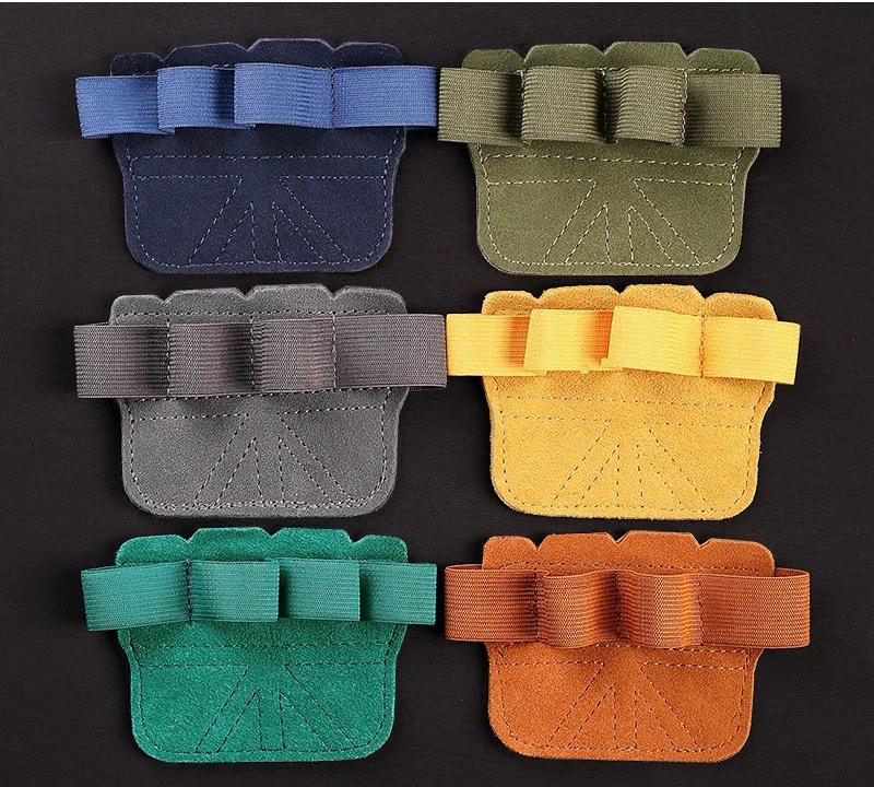 Description Picture 4 of itemCowhide Gym Gloves Grips Anti-Skid Weight Power Belt Lifting Pads Deadlift Belt Workout Crossfit Fitness Gloves Palm Protection