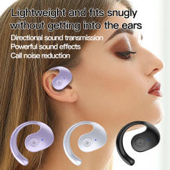 Single Wireless Headphones Bluetooth Headset with HiFi Stereo Sound Earphones Smart Touch Sport Waterproof Earbuds for phone