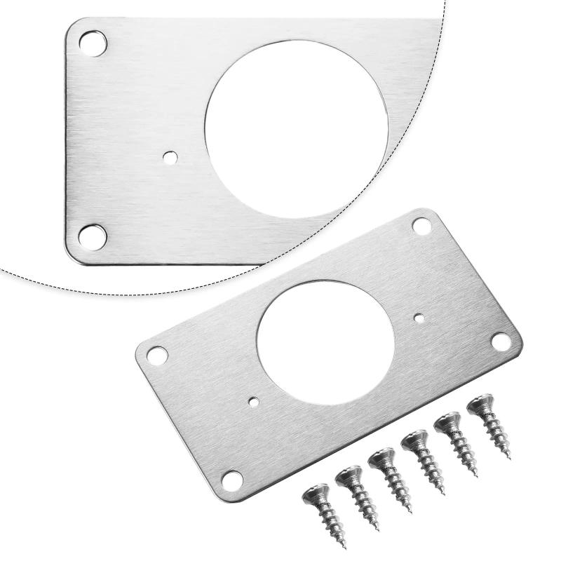 Description Picture 3 of item1-10Pcs Hinge Repair Plate For Cabinet Furniture Drawer Stainless Steel Table Scharnier Window Door Repair Hinge Fixing Plate