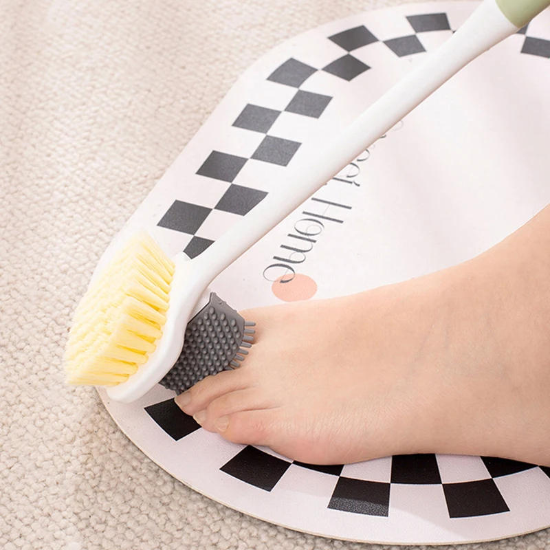 Description Picture 3 of itemComfort Long Handle Toe Cleaning Brush Foot Grinding Ergonomic Shower Foot Cleaning Tool Deep Cleaning Feet Scrubber For Seniors