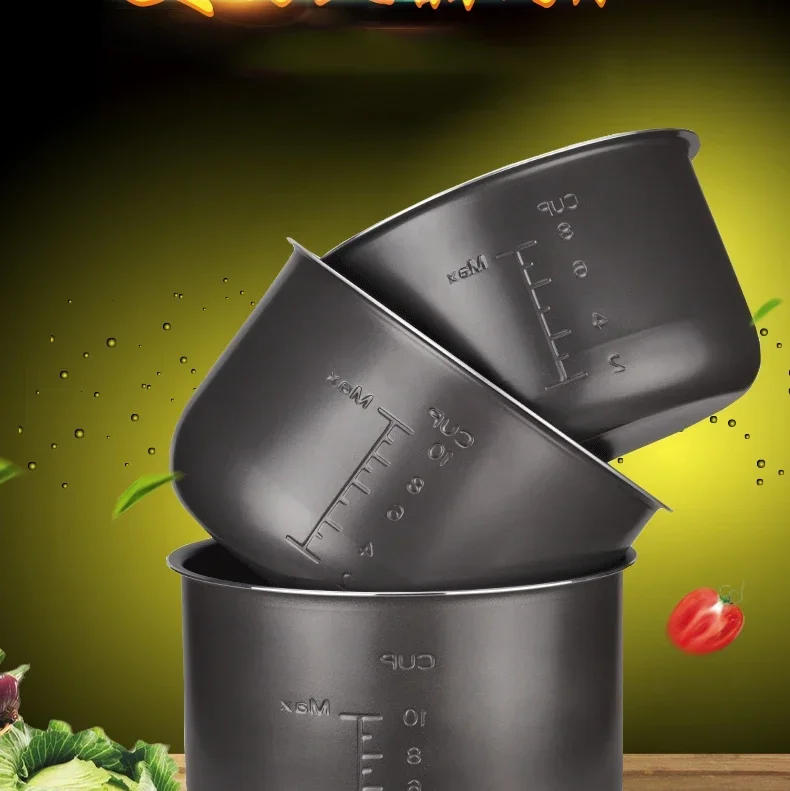 Description Picture 2 of itemElectric Pressure Cooker Liner 1.6/3L/4L/5L/6L Non-stick Rice Pot Gall Black Crystal Inner Accessories Cooker Parts suit Midea