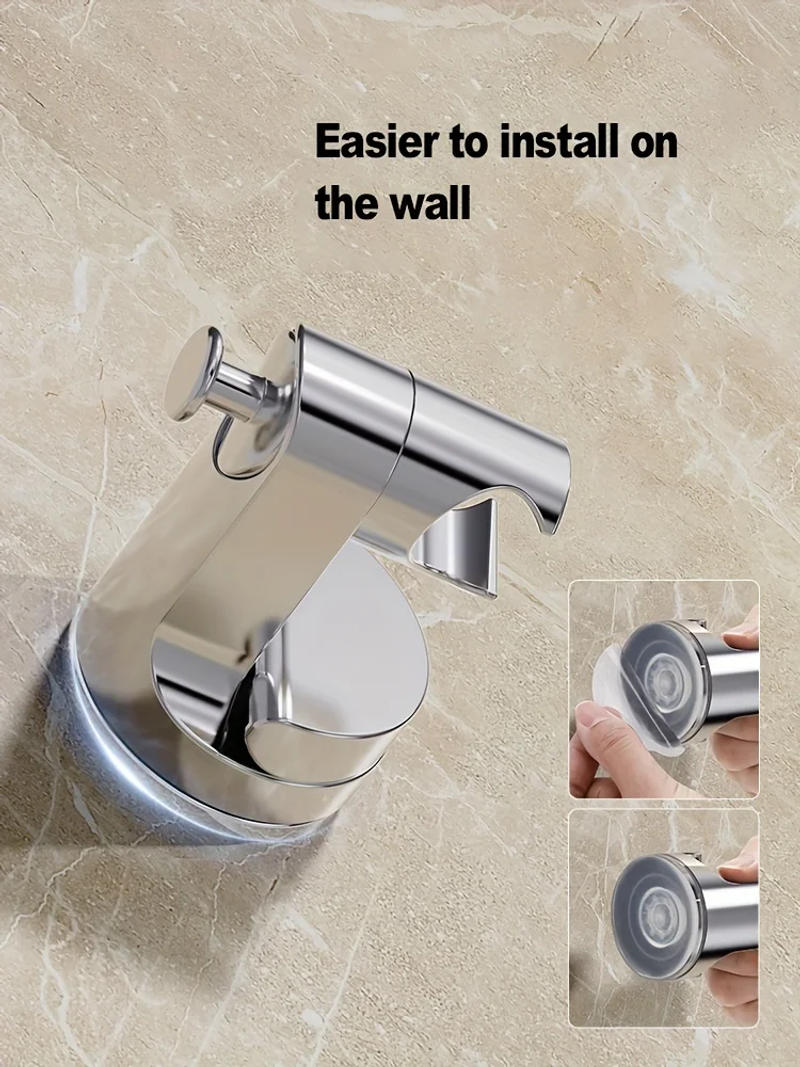 Description Picture 6 of itemEasy to install shower head bracket without drilling, with adjustable suction cup and rotating hook - durable plastic