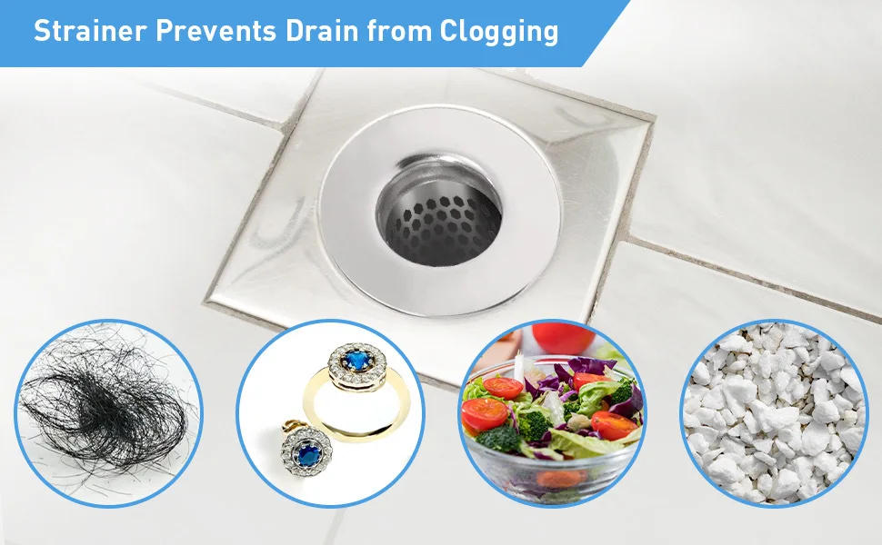 Description Picture 5 of itemFloor Drain Filter Mesh Anti-Clogging Sink Strainer Food Hair Stopper Anti-Pest Cover Shower Conical Net Bathroom Accessories