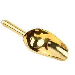 1x Shovel Candy Ice Cube Flour Colorful Spoon Stainless Steel Scoops Bonbons Beans Buffet Tool Food Flour Scoop Kitchen Gadgets