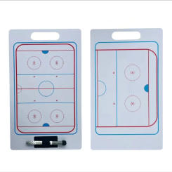 Ice Hockey Tactic Board PVC Wear-resistant Puck Training Match Coaching Clipboard Portable Ice Hockey Strategy Board Coach Gear
