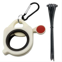 1/2pcs Fluorescent Cable Tie Organizer Plastic Zip Tie Holder Portable Electrical Wire Ties Clip Cable Tie Storage Tool