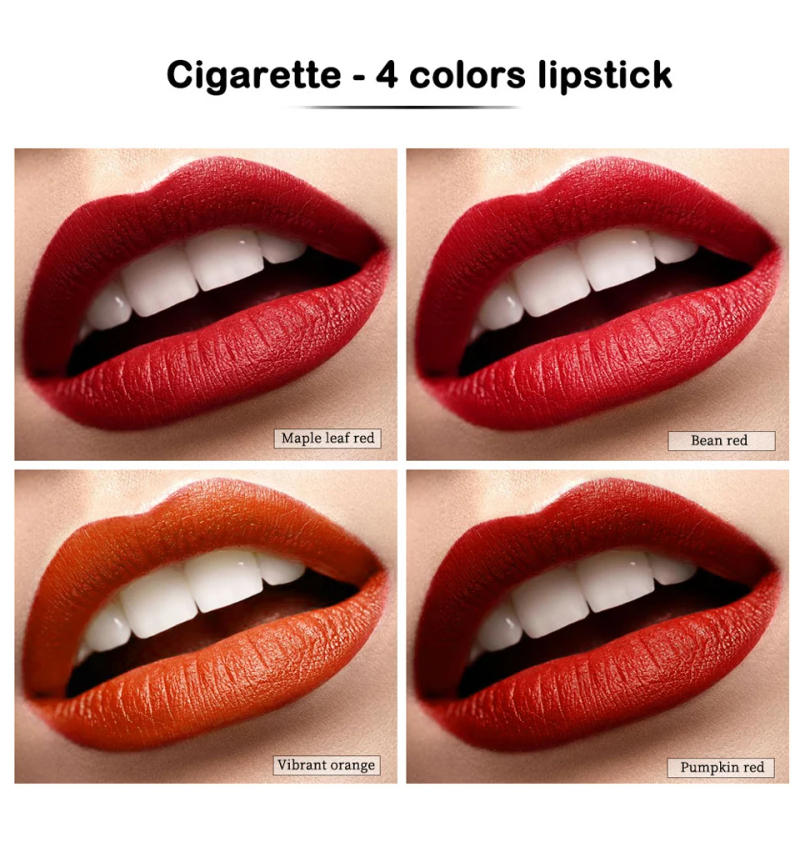Description Picture 5 of item4 Colors Makeup Lipstick Cosmetics Lipstick Set Lip Tint Lip Gloss Waterproof Maquillaje Matte Long Lasting Make Up Pomade Kits