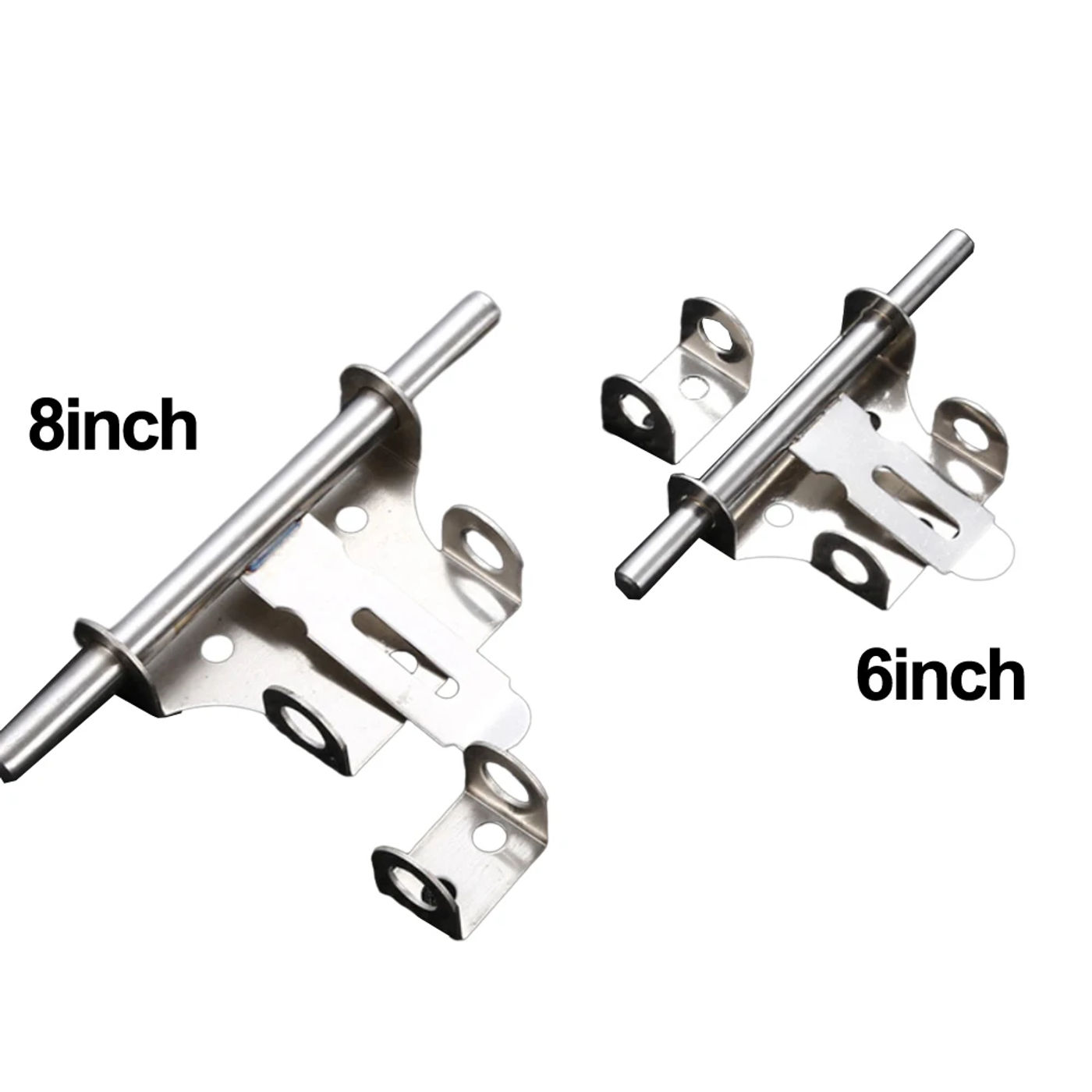 Description Picture 4 of item6/8 Inch Hardware Door Lock Stainless Steel Bolt Latch Padlock Clasp For Locking Door Window Drawer Cupboard Catch Lock