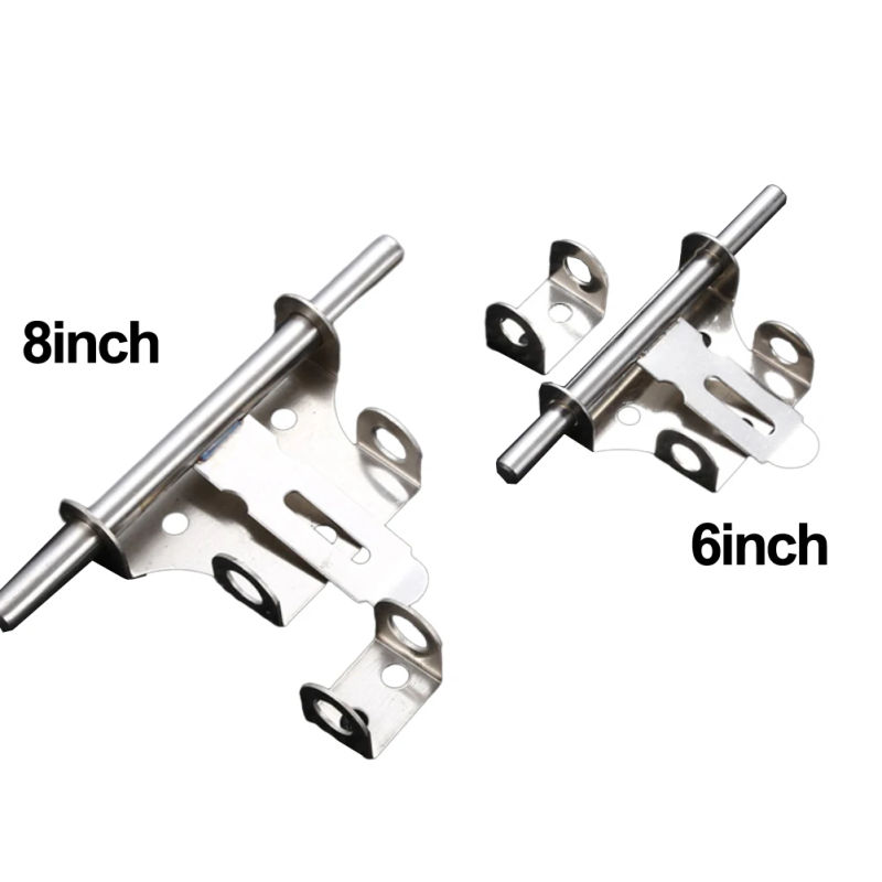 Description Picture 4 of item6/8 Inch Hardware Door Lock Stainless Steel Bolt Latch Padlock Clasp For Locking Door Window Drawer Cupboard Catch Lock