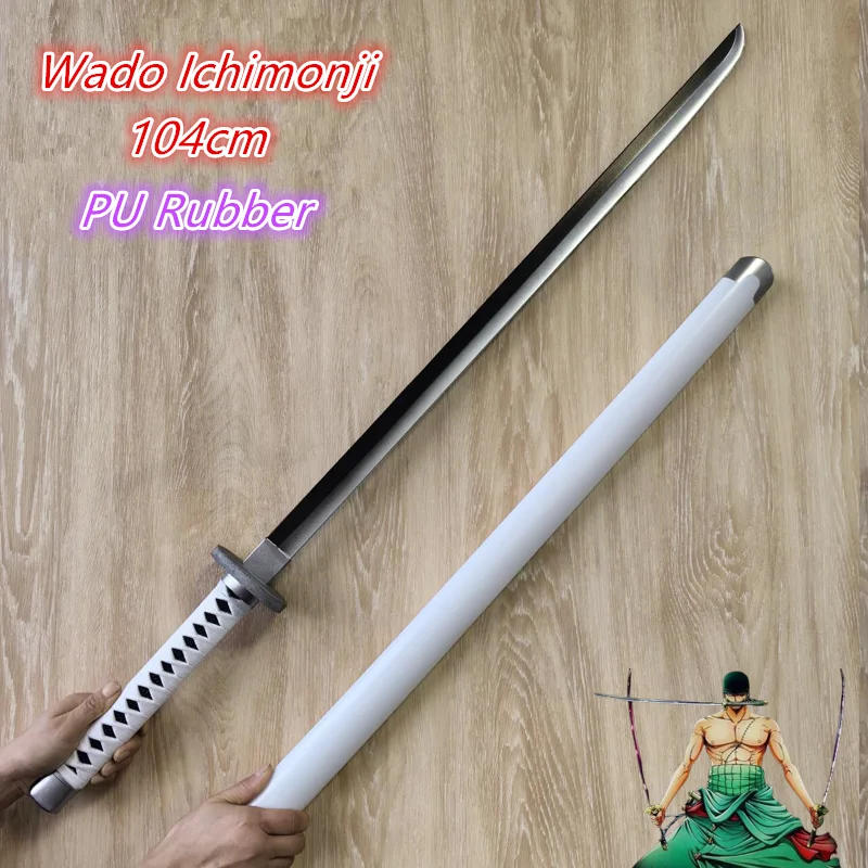 Description Picture 4 of itemCosplay Sword 1:1 Anime Wado Ichimonji Sword Weapon Katana Safety PU Samurai Sword Toy 104cm