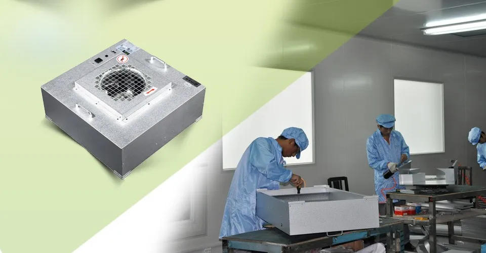 Description Picture 2 of itemBest Price China High Quality 4*4 Feet Fan Filter Unit Ffu 2000 Cubic Meter Per Hour Air Volume With 2 Air Fan H13 H14 U15 HEPA