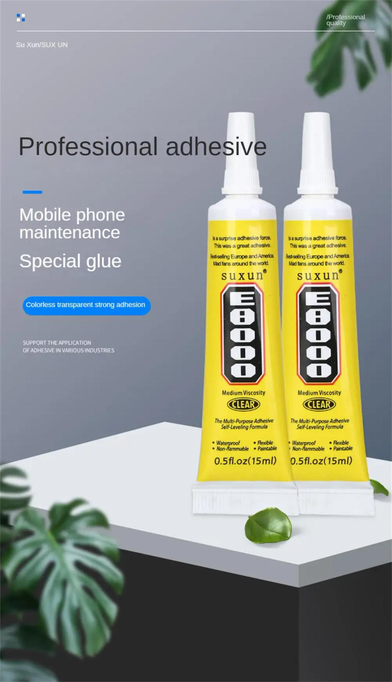 Description Picture 3 of itemE8000 Glues Multipurpose Adhesives Super Glues For DIY Crafts Glass Phone Case Metal Fabric Diamond Jewelry Repair Glues