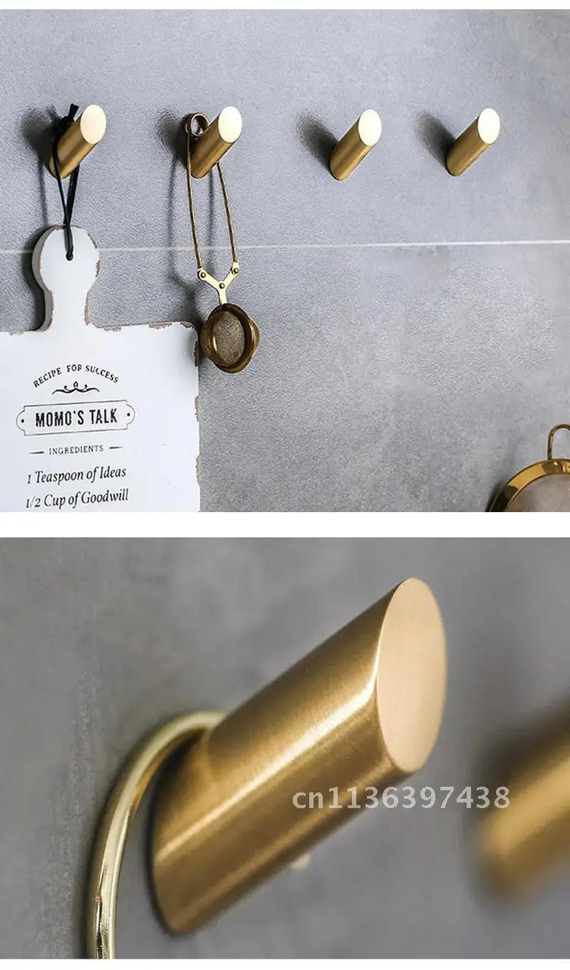 Description Picture 5 of itemHook Brass For Wall Bathroom Hook For Hanging Coat Hook Towel Hook Clothes Hook Robe Hook for Keys Furniture Hardware