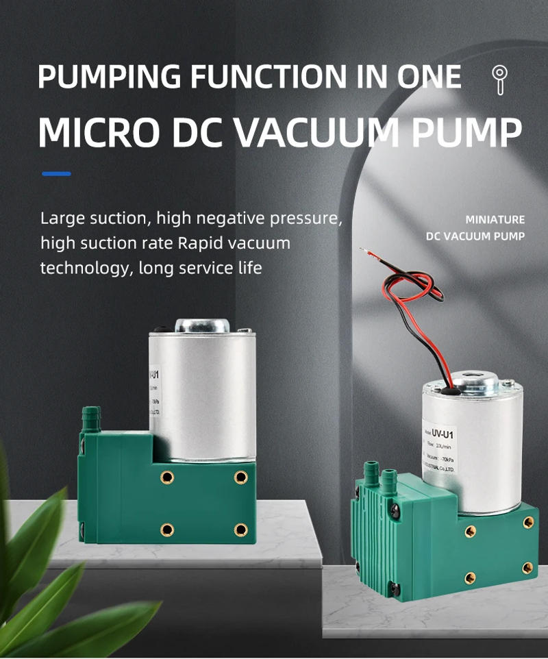 Description Picture 2 of itemDC Vacuum Pump Large Suction Of Diaphragm Pump Small Straight Way Pump UV-U1