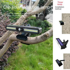 Latest Clip Solar Lights Warm/white Light IP65 Human Body Induction Decorative Street Light Outdoor Landscape Wall Hanging Light