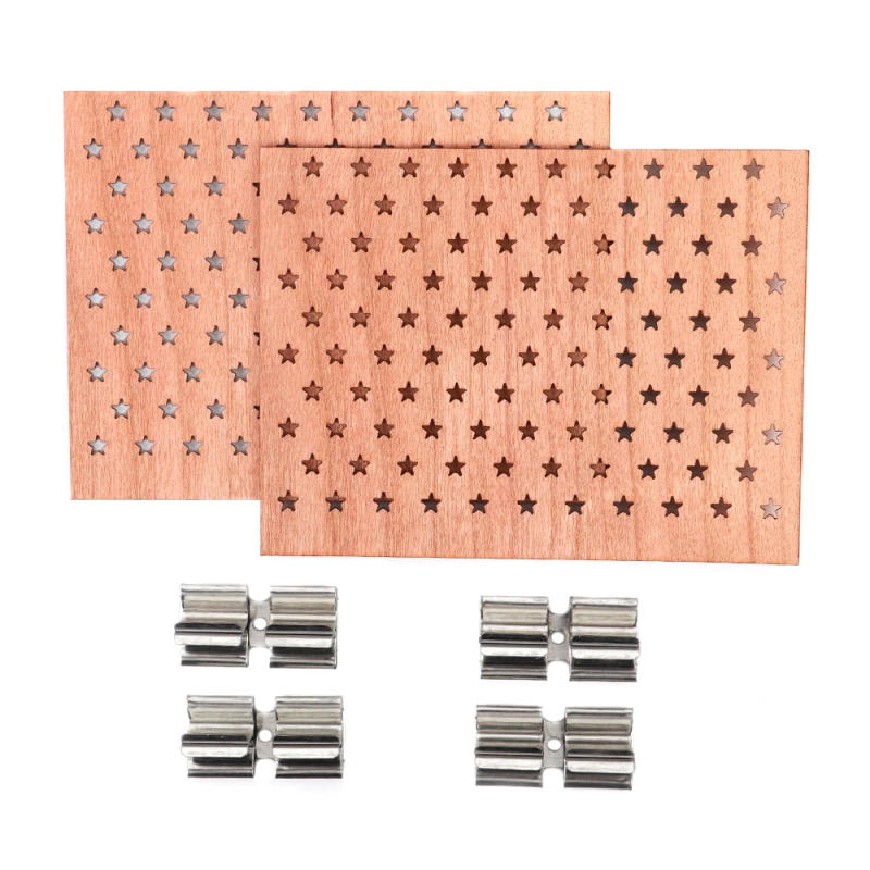 Description Picture 6 of itemLarge Width Star Hole Wooden Candle Wicks with Metal Bases Soy Wax Candle Cores Parffin Wax Wicks DIY Candle Making Supplies