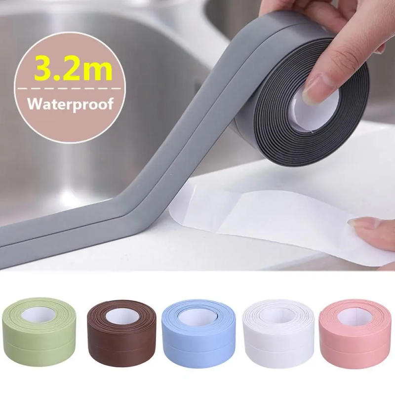 Description Picture 2 of itemMildew-proof Caulk Tape Countertop Self Adhesive Kitchen Sealant Strip Bathroom Tub Toilet Shower Tile Sealer Household