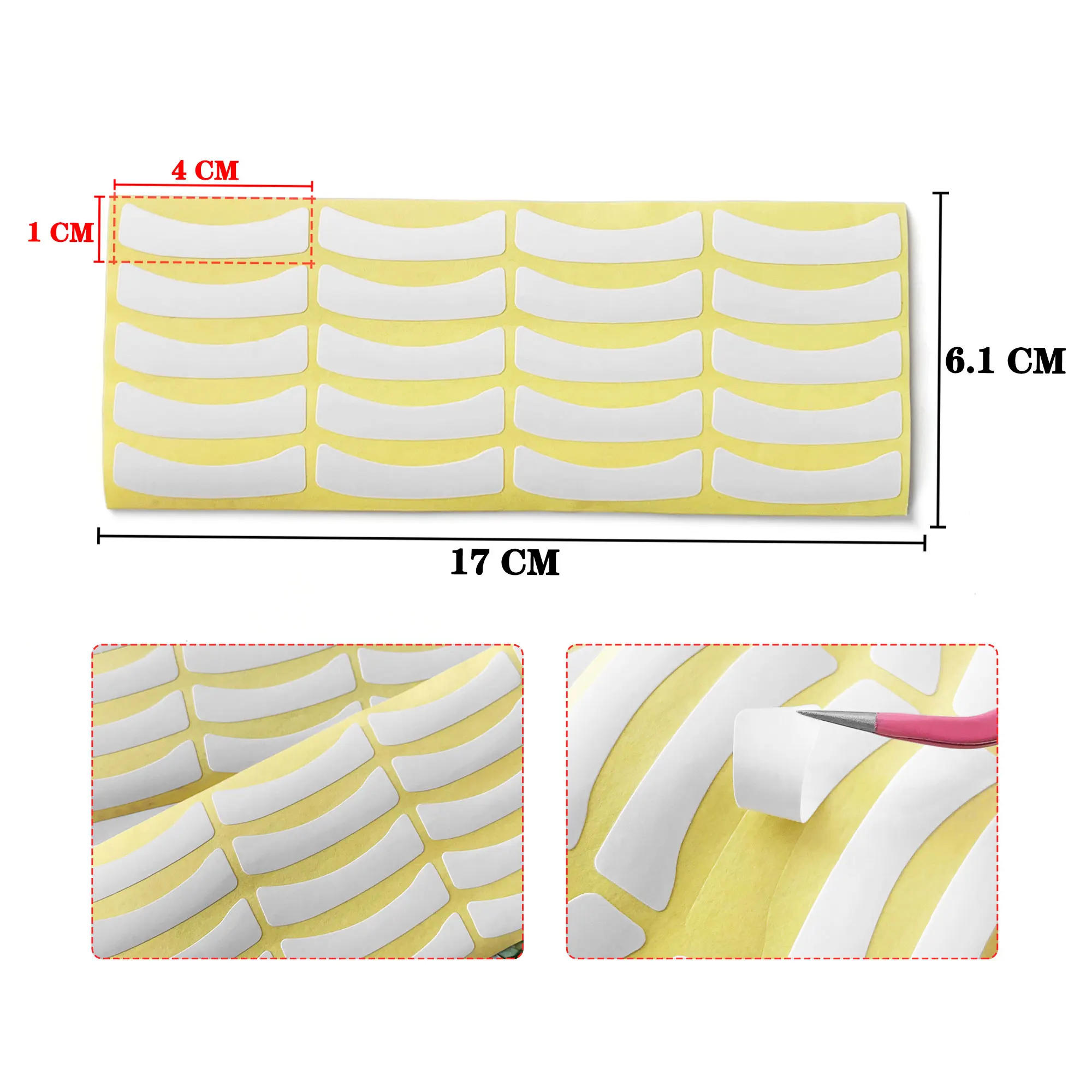 Description Picture 4 of item100/200/300Eyelash Extension Paper Patches Grafting Lash Under Eye Pad Tips Sticker Natural Eyelashes Makeup Paper Adhesive Tape