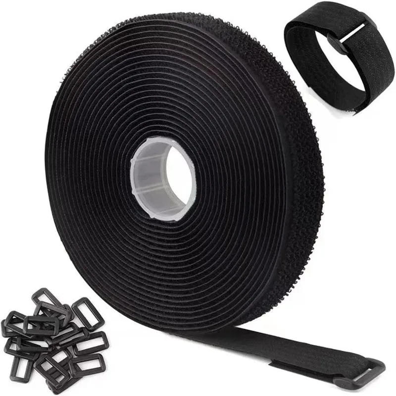 Description Picture 2 of item5/10Meter Sew on Hook And Loop Tape Non-Adhesive Fastener Tape Back Nylon Strips Fabric Fastener Sewing Accessorie 16/20/25mm