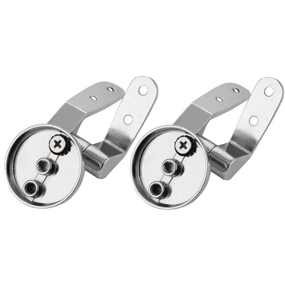 Description Picture 6 of item1 Set Stainless Steel Seat Hinge flush toilet cover mounting connector toilet lid hinge mounting fittings Replacement Parts