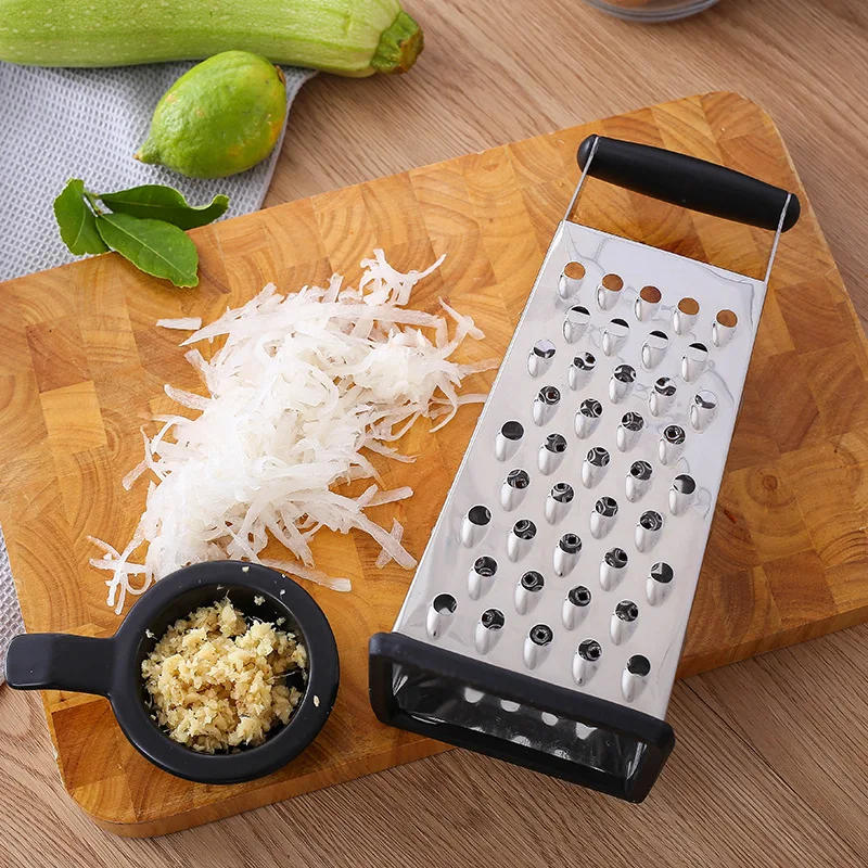 Description Picture 4 of itemStainless Steel Standing Cheese Grater Multi-functional Vegetable and Fruit Slicer Cheese and Cheese Grater  Four-Sided Melon