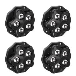 Roller Ball Casters Adhesive 360-Degree Rotatable Ball Casters 4PCS Household Ball Bearing Rollers User Friendly Caster Wheels