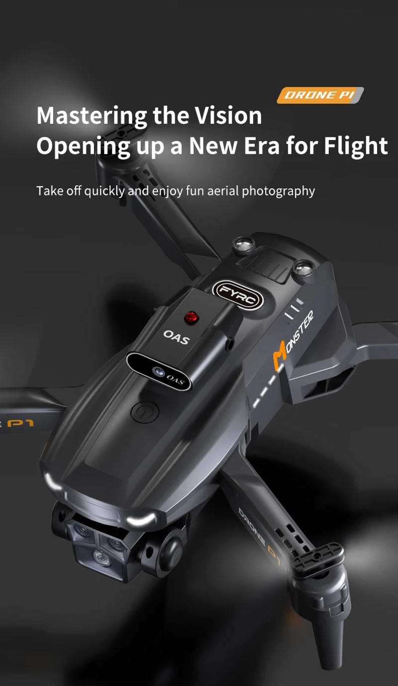 Description Picture 2 of itemKBDFA P1 RC Drone Profesional Dual HD Camera Aerial Photography FPV Helicopters Obstacle Avoidance Foldable RC Quadcopter Toys