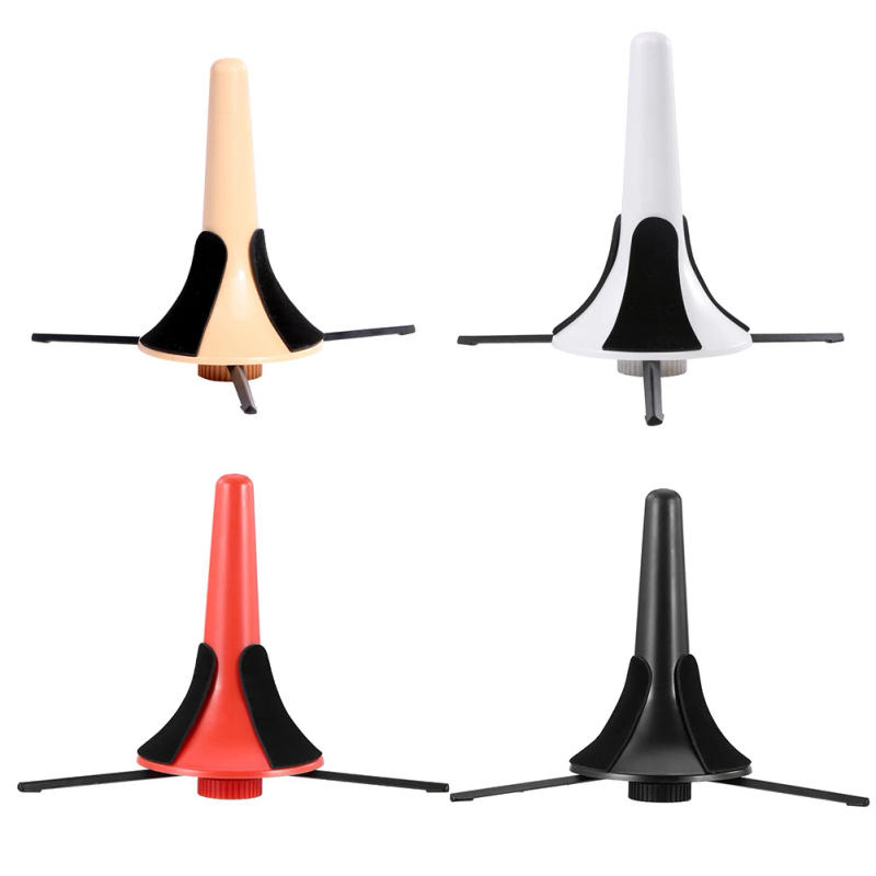 Description Picture 3 of itemPortable Trumpet Stand Foldable Tripod Holder Black/White/Yellow/Red Brass Leg Musical Instruments Accessories 17.5x10.5x10.5cm