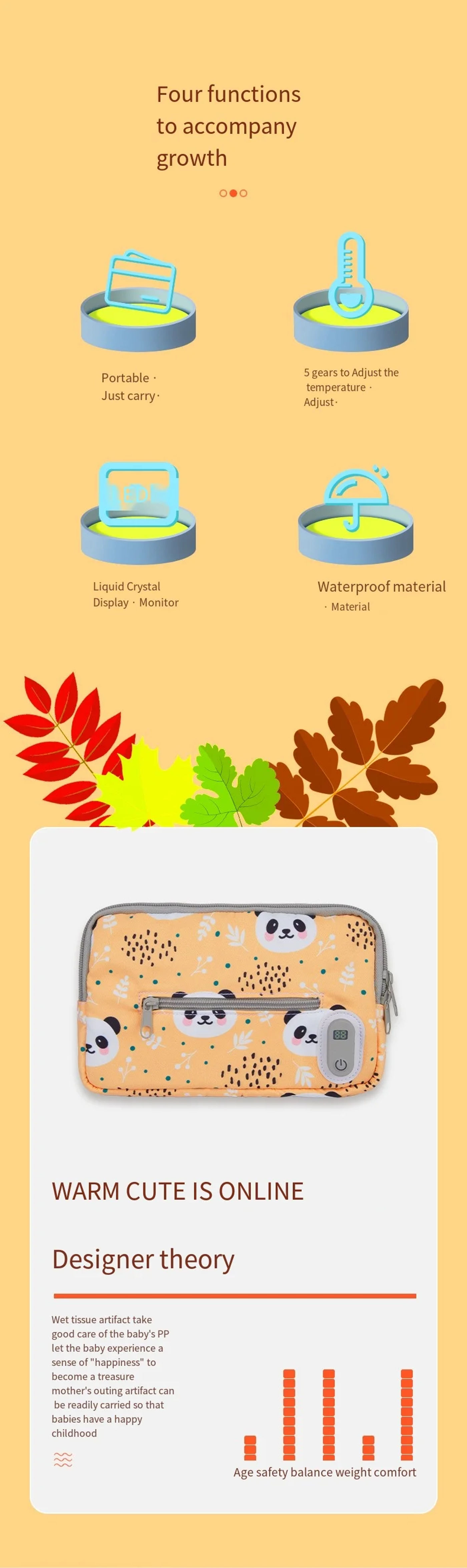 Description Picture 3 of itemBaby wipes heater USB Portable Travel wipes Warm box Smart thermostatic portable household wipes box