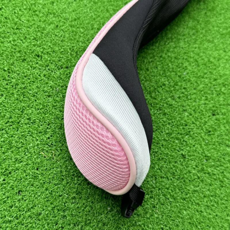 Description Picture 6 of item3pcs/pack Golf Hybrid Headcover Long Neck Hybrid Head Covers UT Golf Clubs Covers 3 Pieces Red Colour