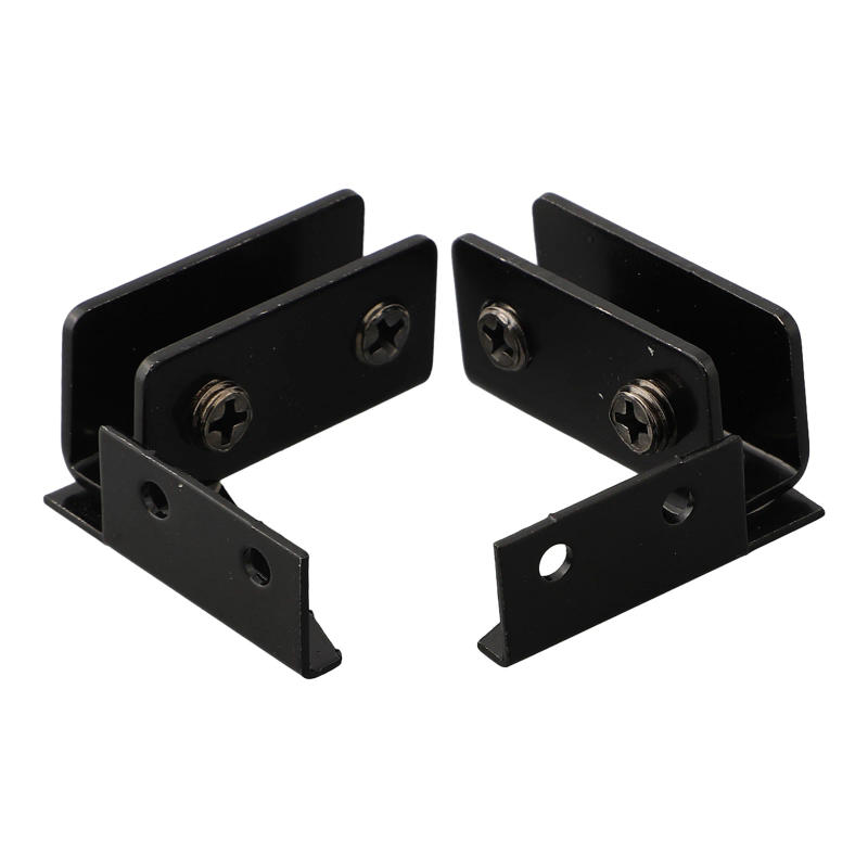 Description Picture 6 of item2PCS Glass Hardware Fittings Hinge Non-perforated Glass Door Hinge Silver Stainless Steel Furniture Cabinet Door Glass Hinge