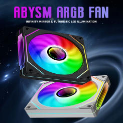 OEM PRISM 4 PRO Computer Chassis Fan 12cm ARGB 4 Pin PWM Quiet Cooling Fan 12V Large Air Volume 45.2CFM/600-1500RPM