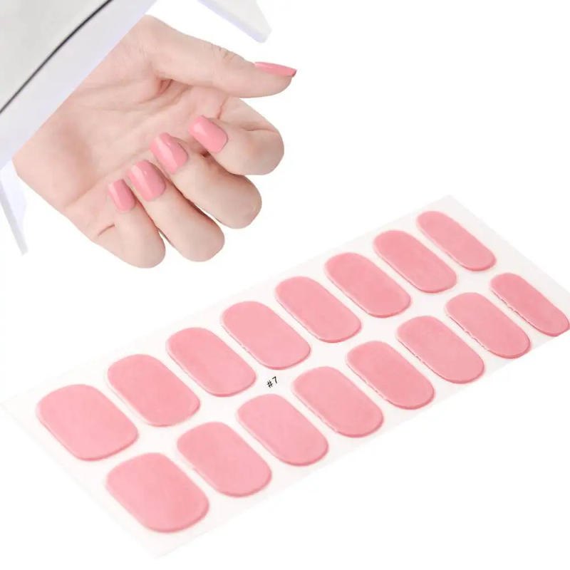 Description Picture 6 of item16Tips 5D Full Cover Nail Stickers UV Semi-Cured Gel Nail Wraps Sticker Fashion Nail Polish Nail Art Sticker Extension Patch