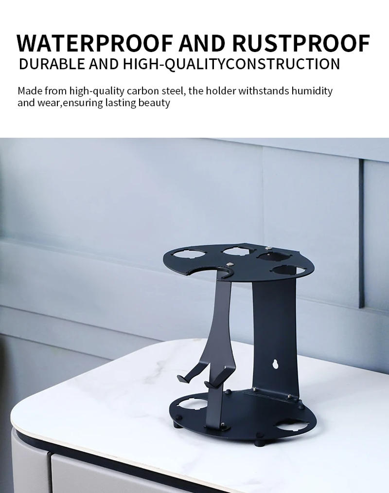 Description Picture 3 of itemStorage Holder for Dyson Air-wrap Curling Iron Accessories Stand on Desktop Rack Bracket Stand for Home Bathroom Organizer Black