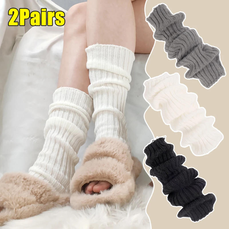 Description Picture 5 of itemWomen Slouch Socks Loose Socks Boots Stockings Japanese High School Girls JK Uniform Accessories Leg Warmers Cosplay Socks