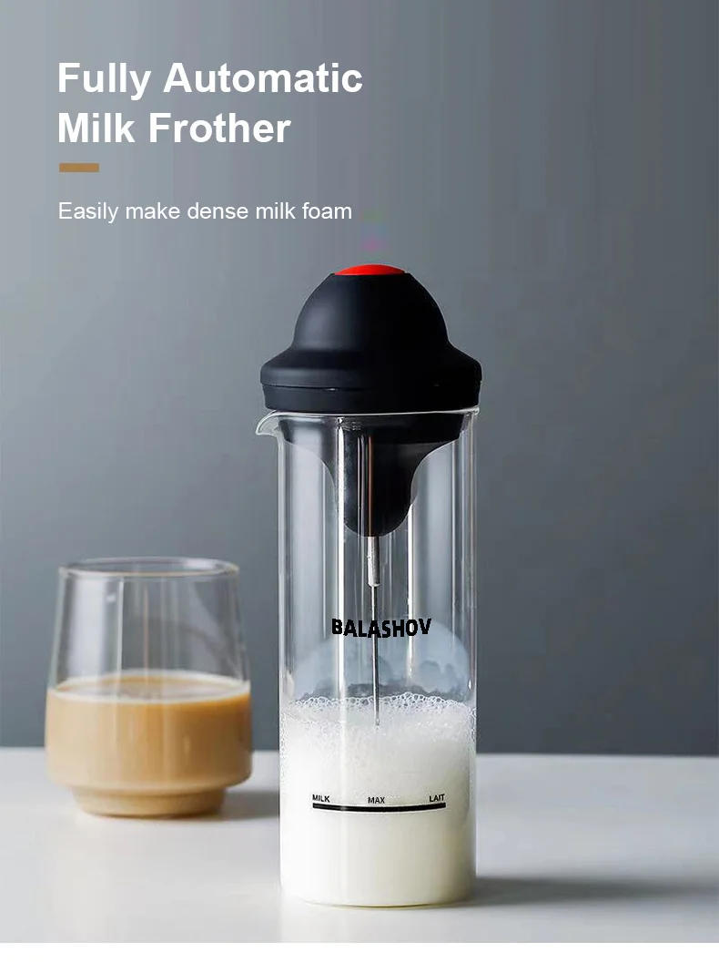 Description Picture 3 of itemWireless Milk Frother Electric Foamer Coffee Foam Maker Milk Shake Mixer Battery Milk Frother Jug Cup Electric Milk Frother Cup